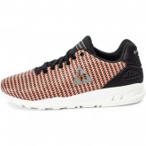 Achat Nouveau Le Coq Sportif R900 Geo Jacquard Noir/Orange Chaussures Baskets Basses Homme